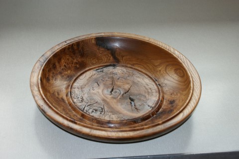 Large burr platter gained Highly commended certificate for Arthur Clatworthy